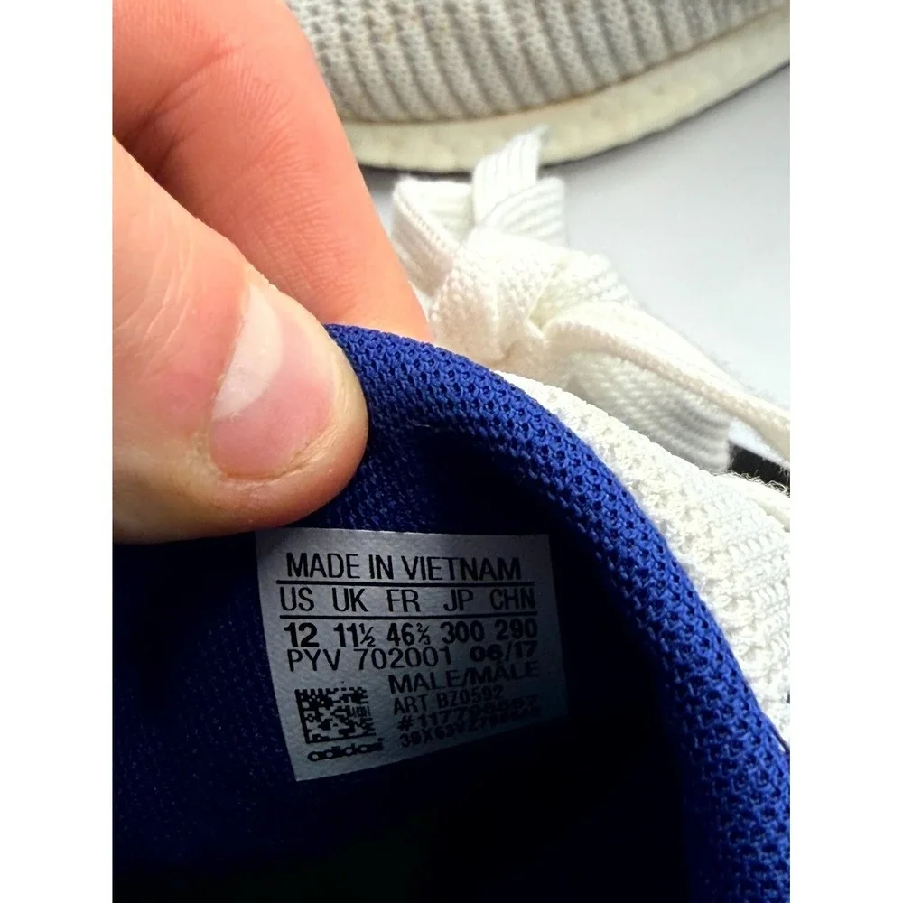 Adidas EQT Support 93/17 Royal BZ0592‎ Mens 12 Sneaker White Primeknit Running